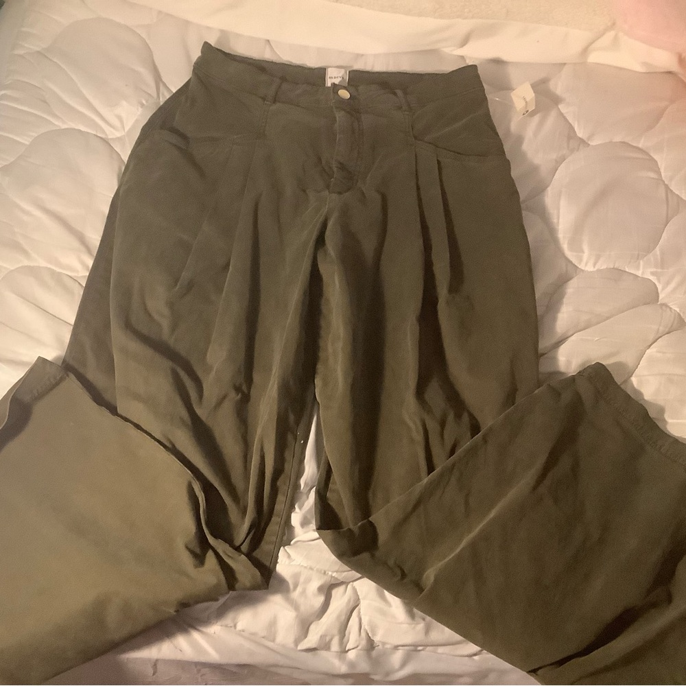 MAEVE dark green cargo pants